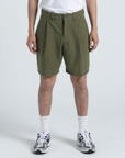 Pleated Shorts - OIive Cotton / Linen