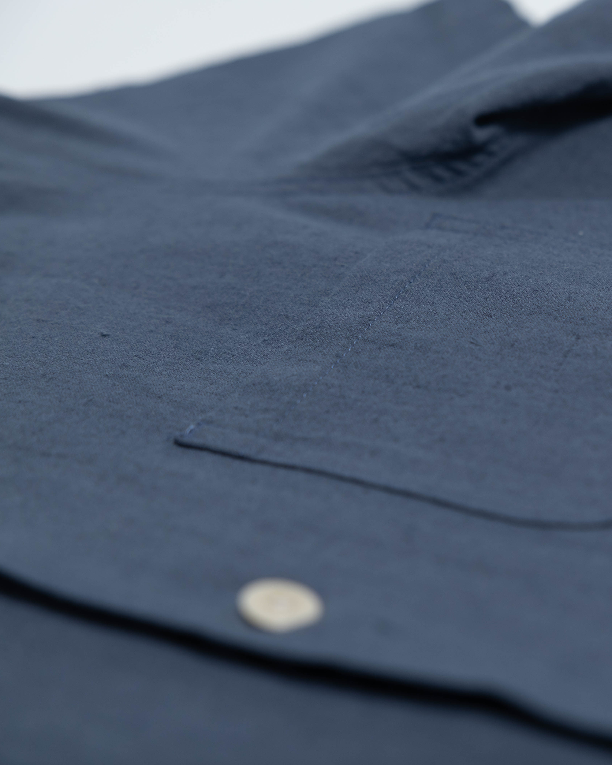 James SS Shirt - Blue Slate Linen / Cotton