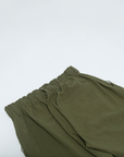 Pleated Trouser - Olive Linen / Cotton