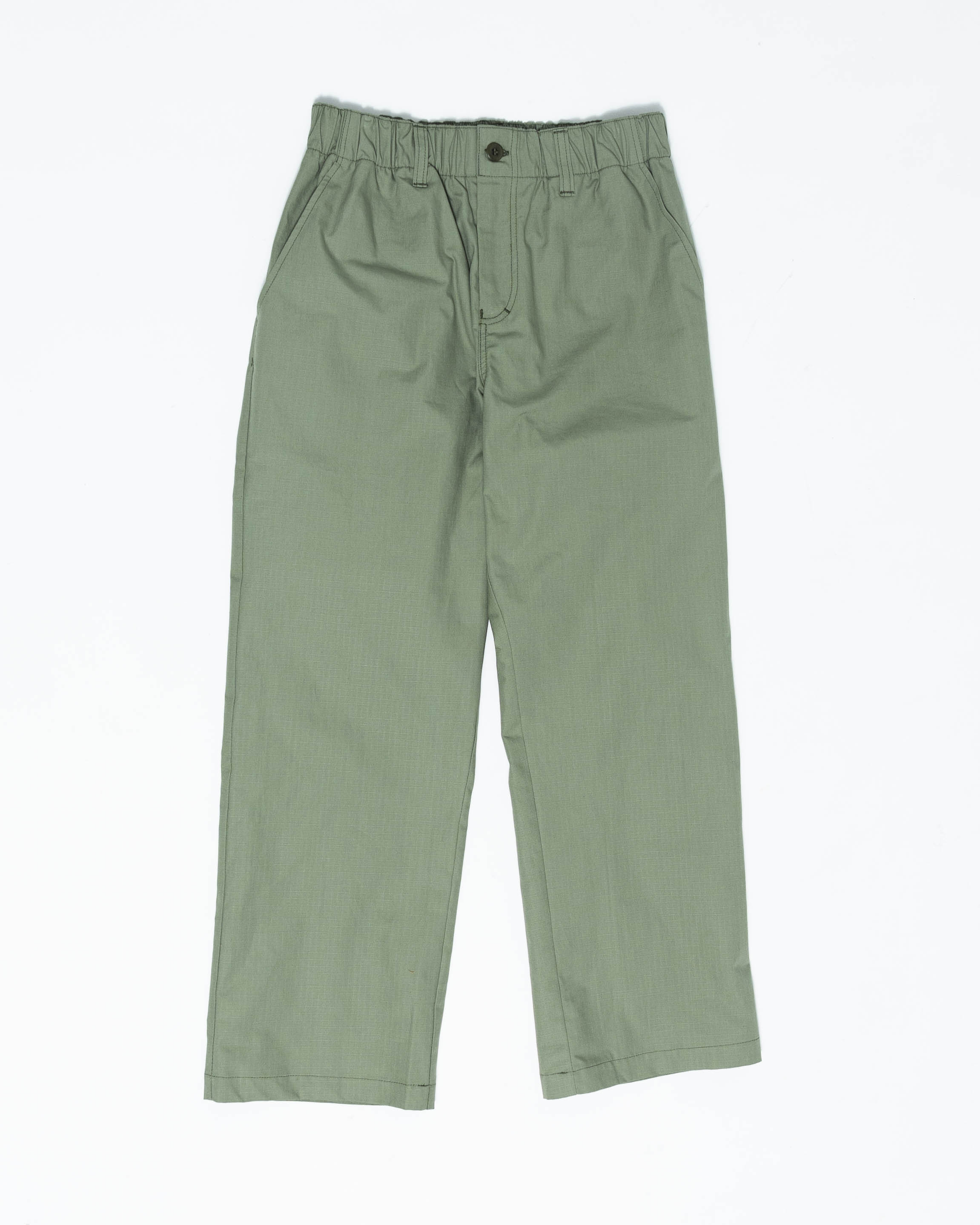 Everyday Pant - Green Cotton Ripstop